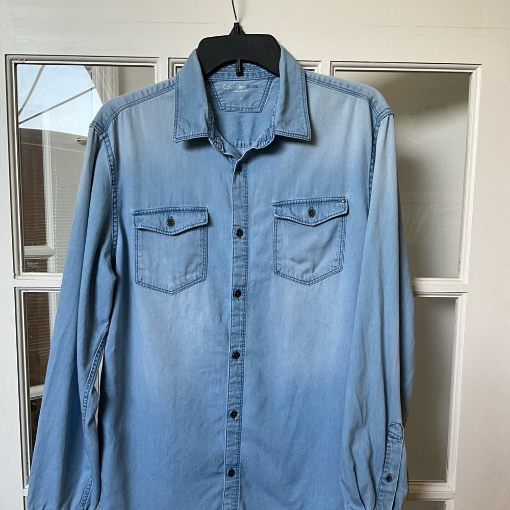 Calvin Klein Jeans Light Blue Casual Shirt